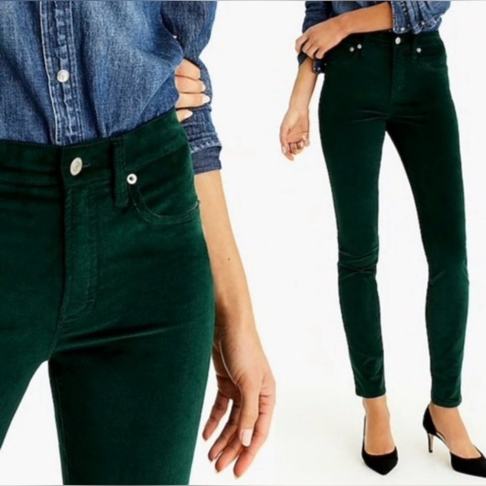 J. Crew Emerald Skinny Pants